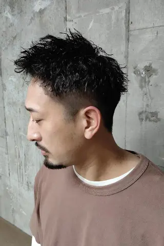 ショート メンズ パーマ 【メンズ専門】 田口雄也のヘアスタイル
