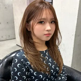 セミロング ブリーチ特化💛 RYUTOのヘアスタイル