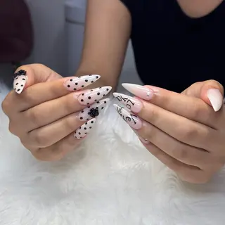 ネイル hami🎀うかん 🎀チップ長さ出しのネイルデザイン