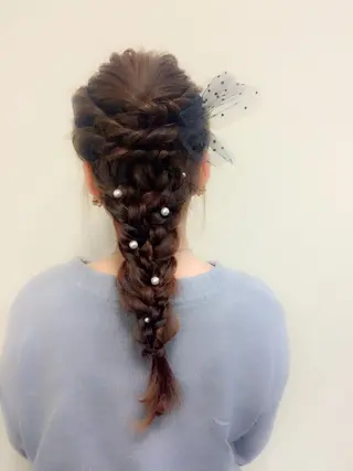 ロング ヘアアレンジ 沢田 瞳のヘアスタイル