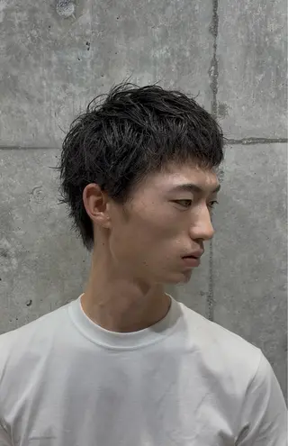 ショート ANNDER所属・遠藤惟斗/自由が丘/ 透明感カラー/パーマのヘアスタイル