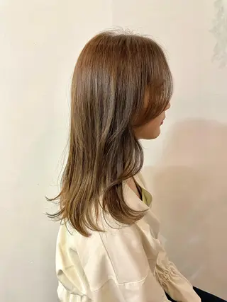 ミディアム カラー ツヤ美髪💐 髪質改善/高山愛来のヘアスタイル
