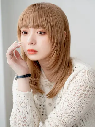 セミロング ROCCAhair 谷山陸のヘアスタイル