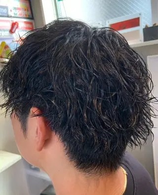 パーマ メンズ 原谷 一成のヘアスタイル