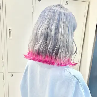 ミディアム カラー 🤍髪質改善➕透明感 カラー🤍川上葵のヘアスタイル