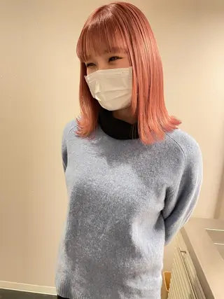 ミディアム カラー ヘアアレンジ メンズ キッズ ネイル マツエク・マツパ アイブロウ chapter問屋町 💘小室明華のヘアスタイル