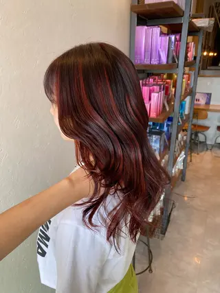 セミロング 希優🌺ソムリエ /ブリーチ/カットのヘアスタイル