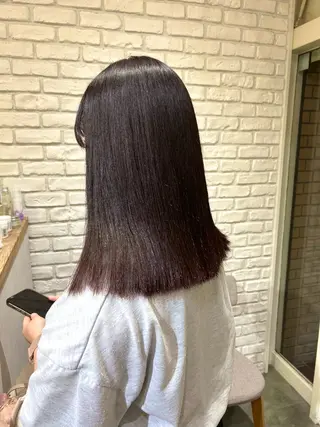 セミロング ︎☀️はるき︎︎☁️ 似合わせ/ハイトーンのヘアスタイル