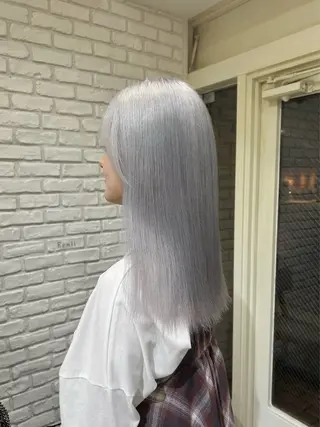 ロング ︎☀️はるき︎︎☁️ 似合わせ/ハイトーンのヘアスタイル