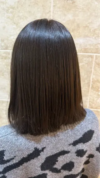 ミディアム カラー 長田 有紗のヘアスタイル