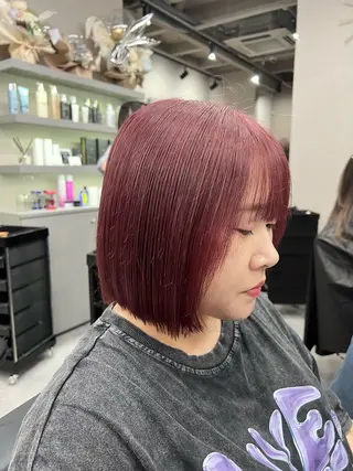 ミディアム カラー a keikaのヘアスタイル