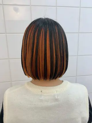 ショート カラー ヘアアレンジ 🧨ブリーチー×ボブ レイヤー💎じゅえるのヘアスタイル