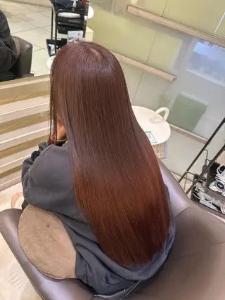 ロング カラー ヘアアレンジ タイトボブ個性派カラ ーAKANEのヘアスタイル