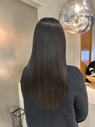 ロング カラー 馬場 菜乃夏のヘアスタイル