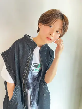 ショート カラー La fith hair ray所属・メンズ/パーマ/ ブリーチ/KAITOのヘアスタイル