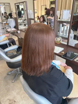 ミディアム カラー 垢抜けデザイナー/ ハイトーン/朝倉友香のヘアスタイル