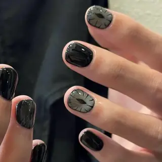 ネイル hami🎀うかん 🎀チップ長さ出しのネイルデザイン