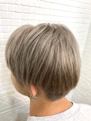 ショート カラー メンズ 髪質改善/縮毛矯正/ 透明感カラーYUMAのヘアスタイル