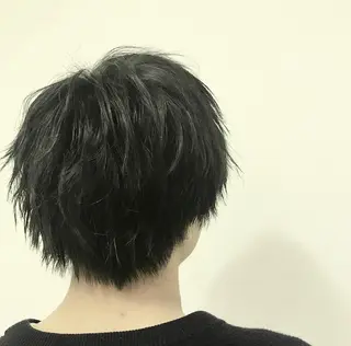 ショート カラー パーマ メンズ JUNTA 梅田茶屋町のヘアスタイル