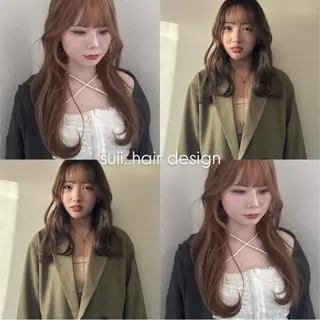 セミロング カラー ✨艶感カラー💫 髪質改善🫧のヘアスタイル