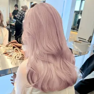 セミロング カラー 🫧 ブリーチカラー / ナナ🫧のヘアスタイル