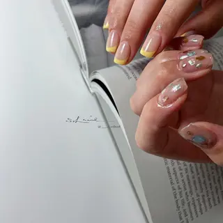 ロング カラー パーマ ヘアアレンジ メンズ キッズ ネイル マツエク・マツパ 🍃伏見 / soL nail / aiのネイルデザイン