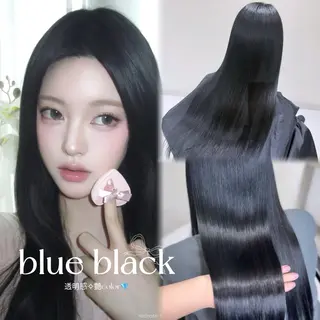 ロング カラー yuuka 🖤韓国ヘア🖤のヘアスタイル