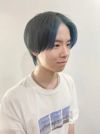 ショート カラー メンズ 海外デザイン🇺🇸 石渡諒太のヘアスタイル