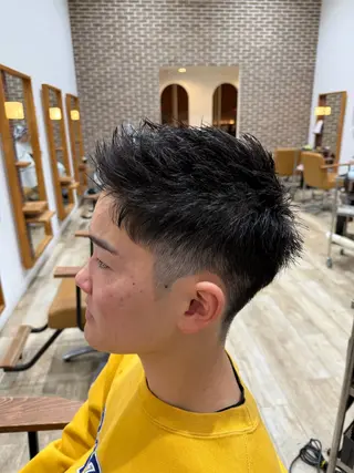 ショート メンズ キッズ peakshair所属・堀江/メンズパーマ 𝒀𝑼𝑻𝑶のヘアスタイル