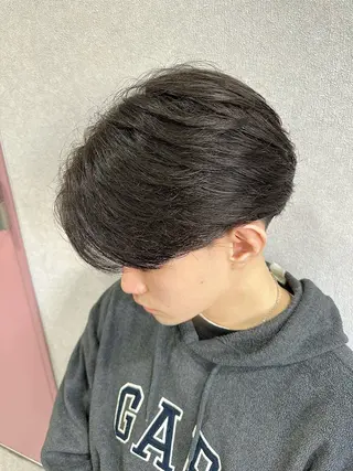 ミディアム パーマ ヘアアレンジ メンズ ブリーチパーマ職人 Coshoのヘアスタイル