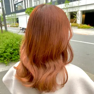 ミディアム ANNA🐾 艶カラー/水素カラーのヘアスタイル