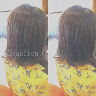 ミディアム 艶髪カラー✨ デジタルパーマ✨植松のヘアスタイル