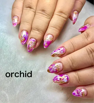 ネイル orchid ♡オーキッドのネイルデザイン
