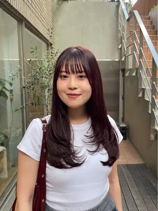 ロング カラー 縮毛矯正/レイヤー 🌙ひかるのヘアスタイル