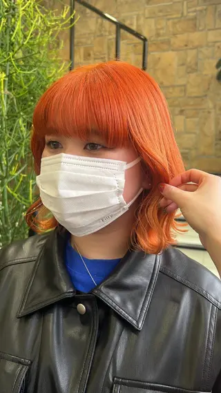 ミディアム 暖色ｶﾗｰ/ﾚｲﾔｰ ｶｯﾄ/Yunaのヘアスタイル