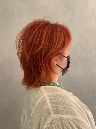 ミディアム 美髪ストレート AOYAGIのヘアスタイル