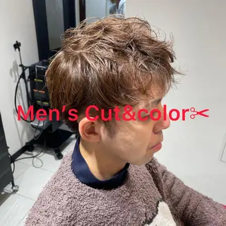 ショート カラー メンズ メンズパーマ/カラー /須藤　大貴のヘアスタイル