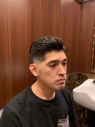 ショート パーマ メンズ ヒロ銀座 バーバーショップ神楽坂所属・ひらお あおとのヘアスタイル