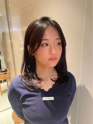 ミディアム 縮毛矯正/レイヤー 🌙児玉光瑠のヘアスタイル