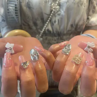 ネイル 🫧飛山琉桜/二条 ネイルアート/束感のマツエク・マツパデザイン