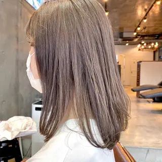 ミディアム カラー ヘアアレンジ 【ダメージレス施術】 【透明感】北村 拓也のヘアスタイル