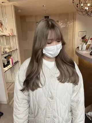 ロング カラー 韓国/レイヤー/ 透明感🩶ひかる🩶のヘアスタイル