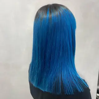 ミディアム カラー デザインカラー/パー マ🦖外岡咲希🦖のヘアスタイル