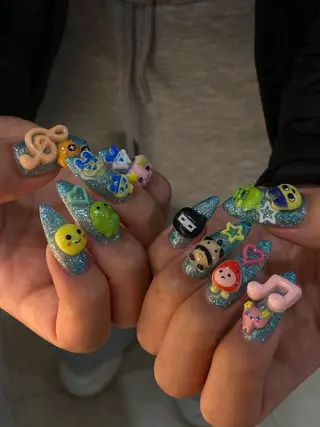 ネイル nano/きもかわ nail🐬🫧のネイルデザイン