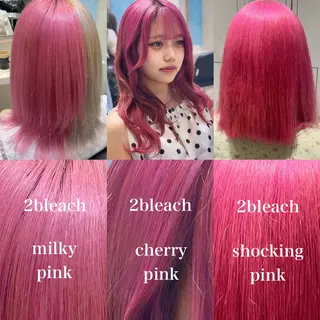 カラー 💖ブリーチ/暖色 𝐘𝐮𝐢💖のヘアスタイル