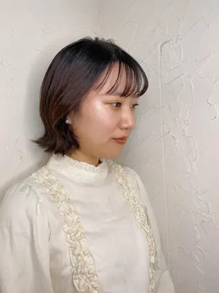 ショート 久力琴音''透明感 カラー''アレンジのヘアスタイル