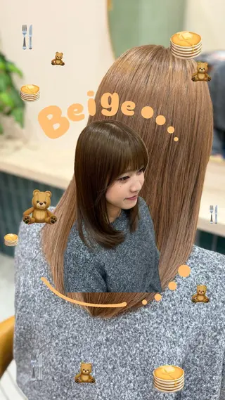 カラー igggy所属・松岡 茉和のヘアスタイル