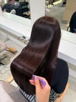 ロング LONESS GINZA所属・FUJIIKANON /ケア‪透明感カラーのヘアスタイル