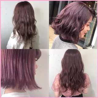 ミディアム カラー パーマ ヘアアレンジ 八巻 晴香のヘアスタイル