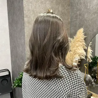 ミディアム カラー いなみね はるきのヘアスタイル
